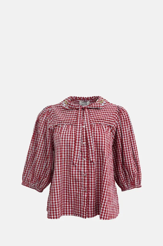 Mila Blouse Cherry Gingham