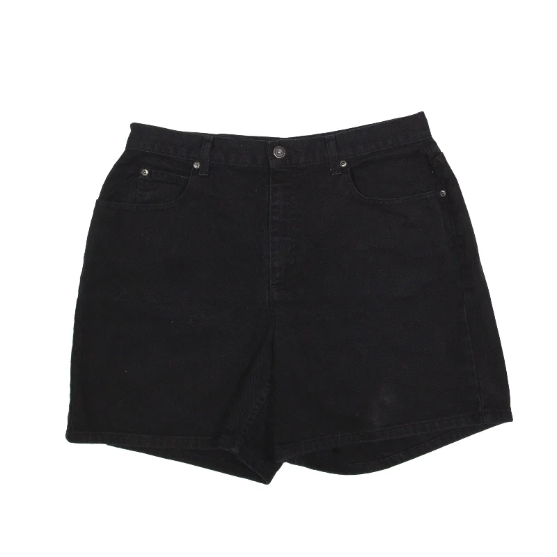 LIZ CLAIBORNE Denim Shorts Black Regular Womens M W32