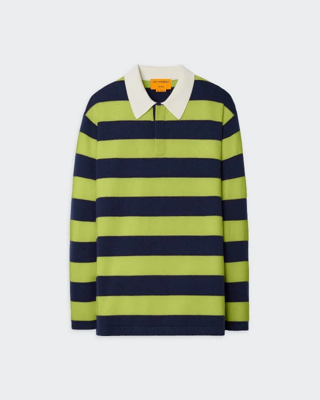 Striped Rugby - Matcha/Midnight