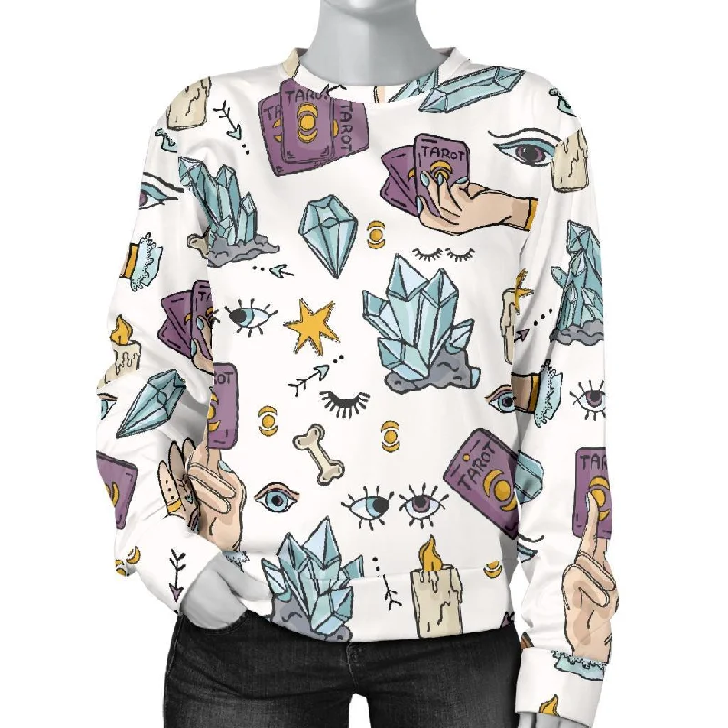 Tarot Pattern Print Women's Sweatshirt