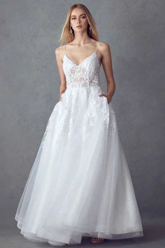 Embroidered Elegance: XYZ's Open Back Ball Gown for Unforgettable Occasions Chic Lace Dress