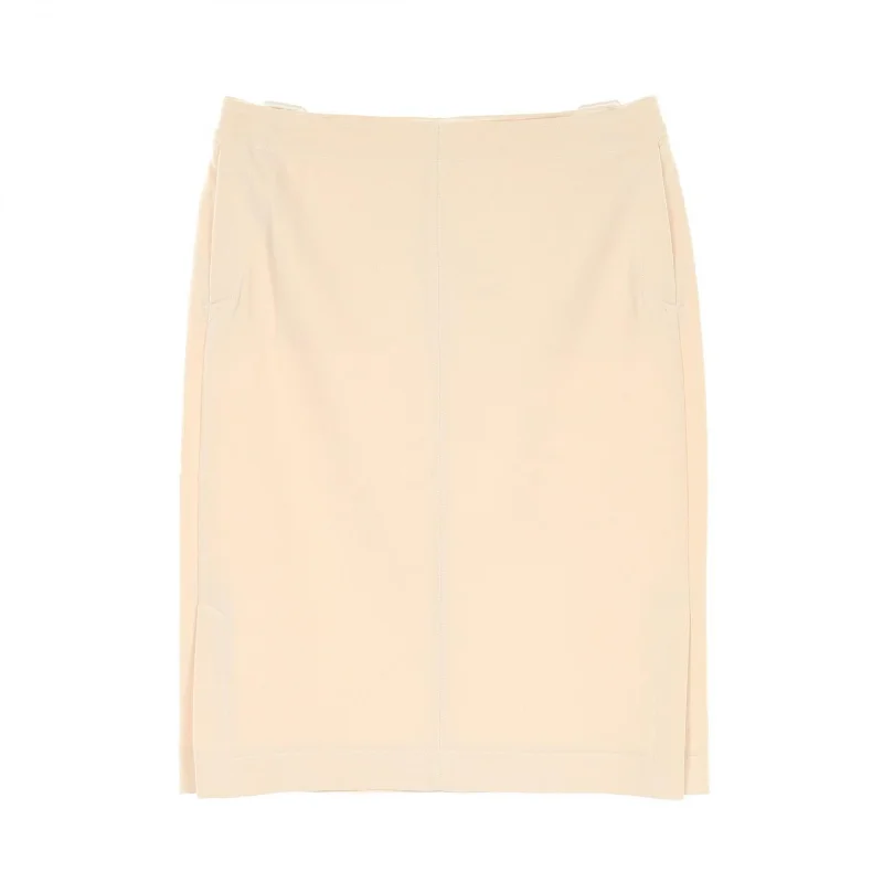 Hermes Wool Skirt Ivory