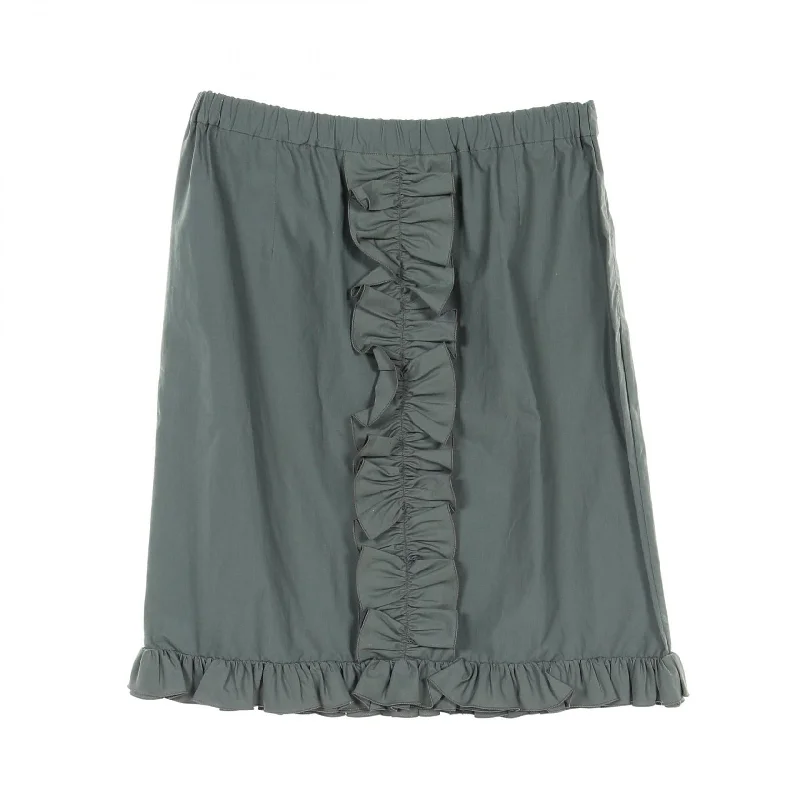 Marni Cotton Skirt for Women Green