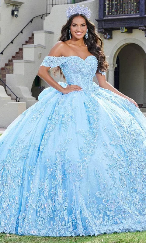 Quinceanera Collection 26072 - Floral Lace Sweetheart Ballgown