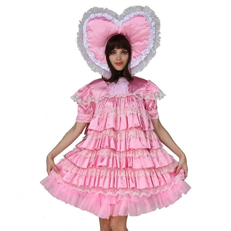 Adult Baby Satin Sissy Dress