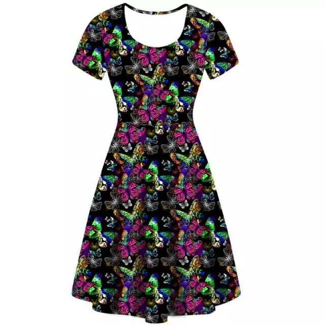 Butterfly Dances Vintage Skater Dress