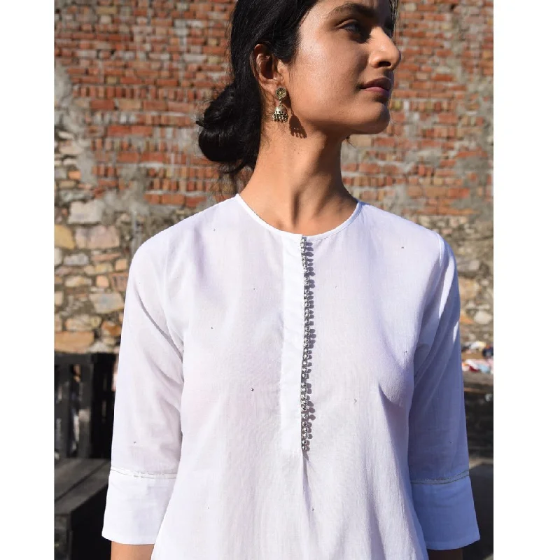 CHAMELI (Kurta/Dress-WHITE)