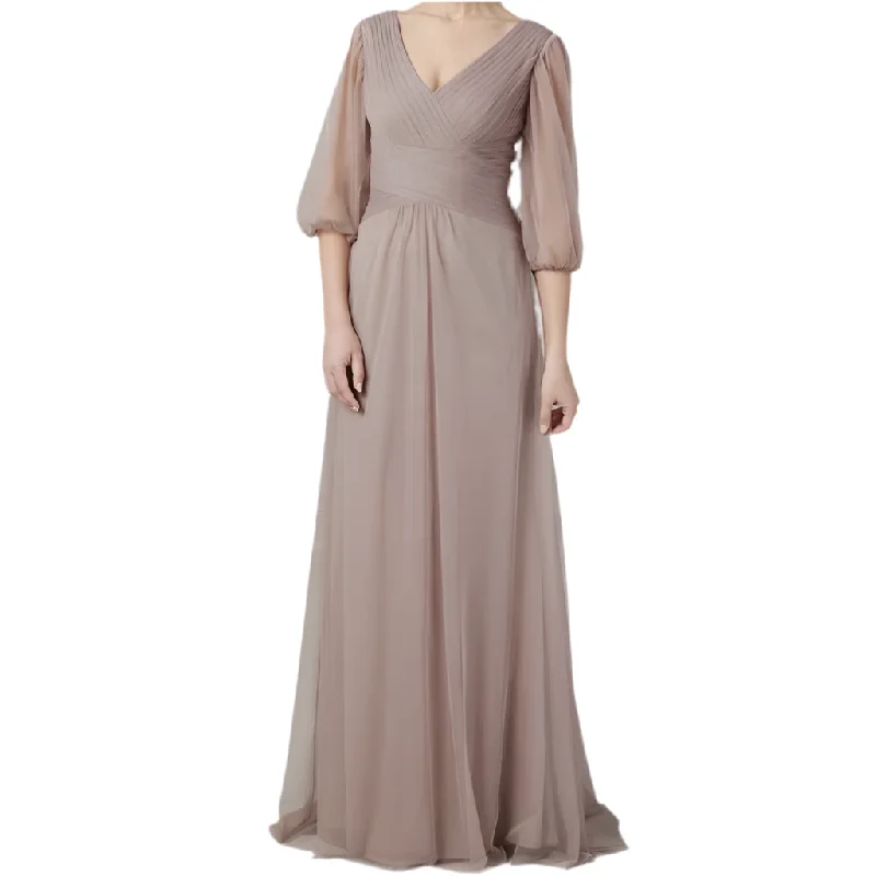 CHRISTINA WU Style 17125 Pleated Gown Mauve Size 20 NWT