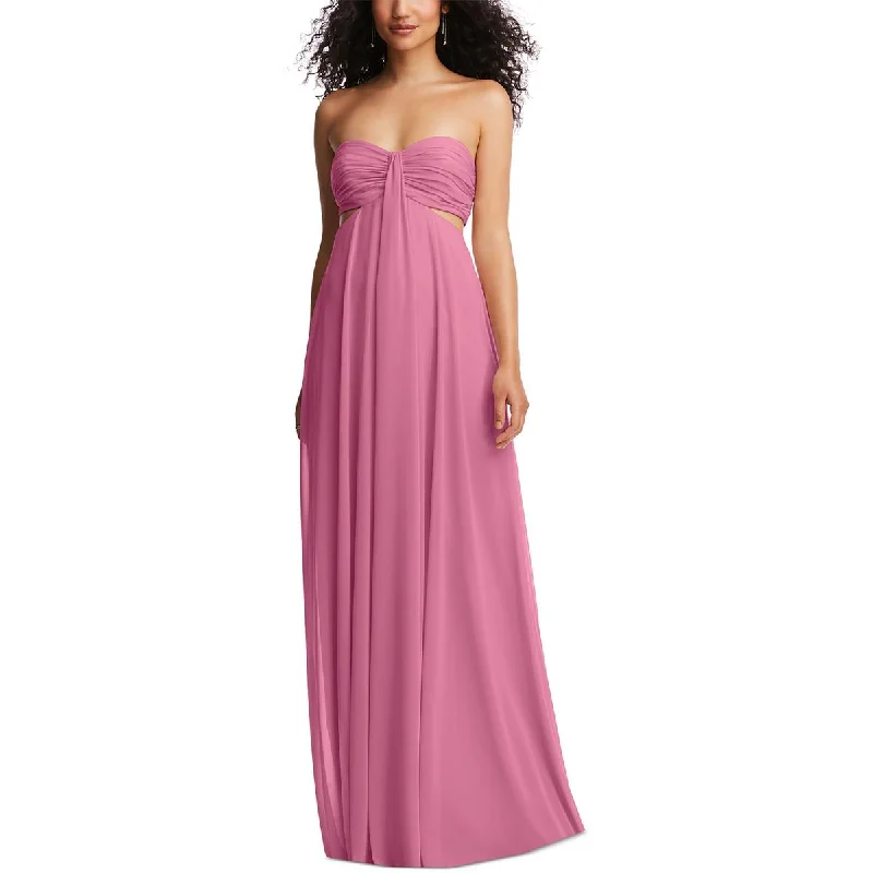 Dressy Collection Womens Chiffon Strapless Evening Dress