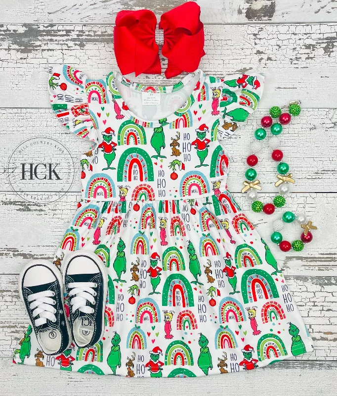 Whoville Flutter Sleeve Dress