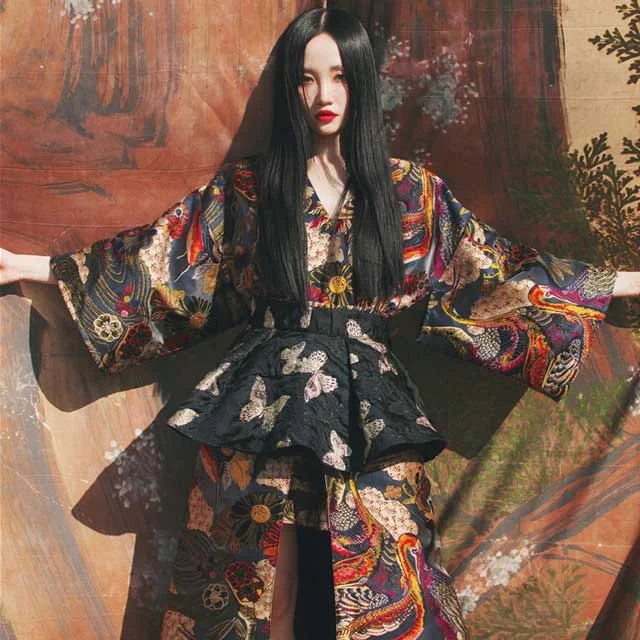 Japanese Kimono Style Dress