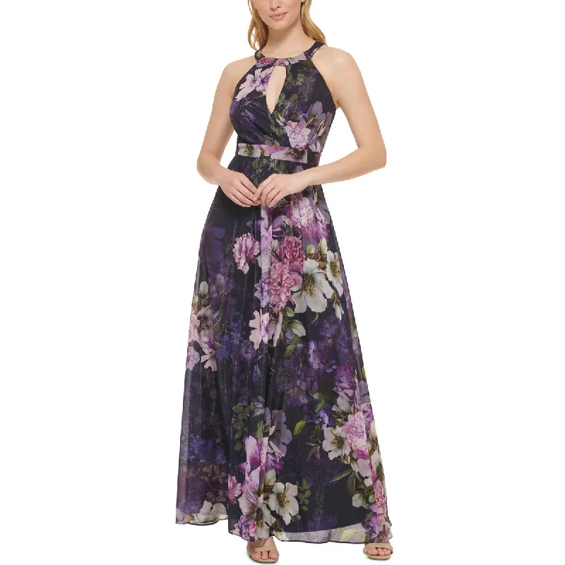 Jessica Howard Womens hiff Chiffon Evening Dress