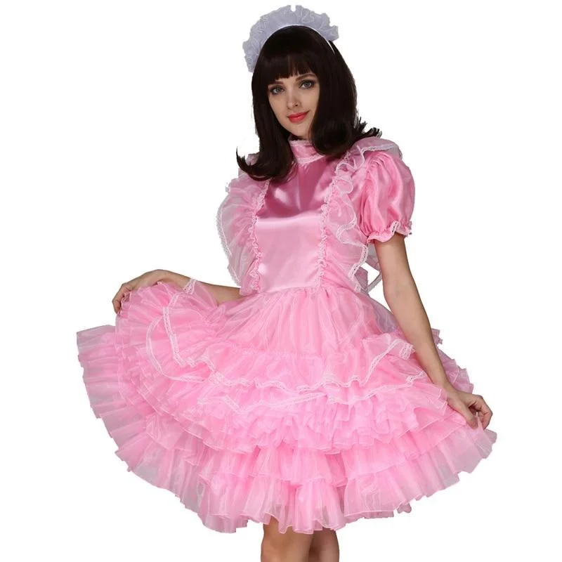 Lockable Forced Sissy Maid Dress