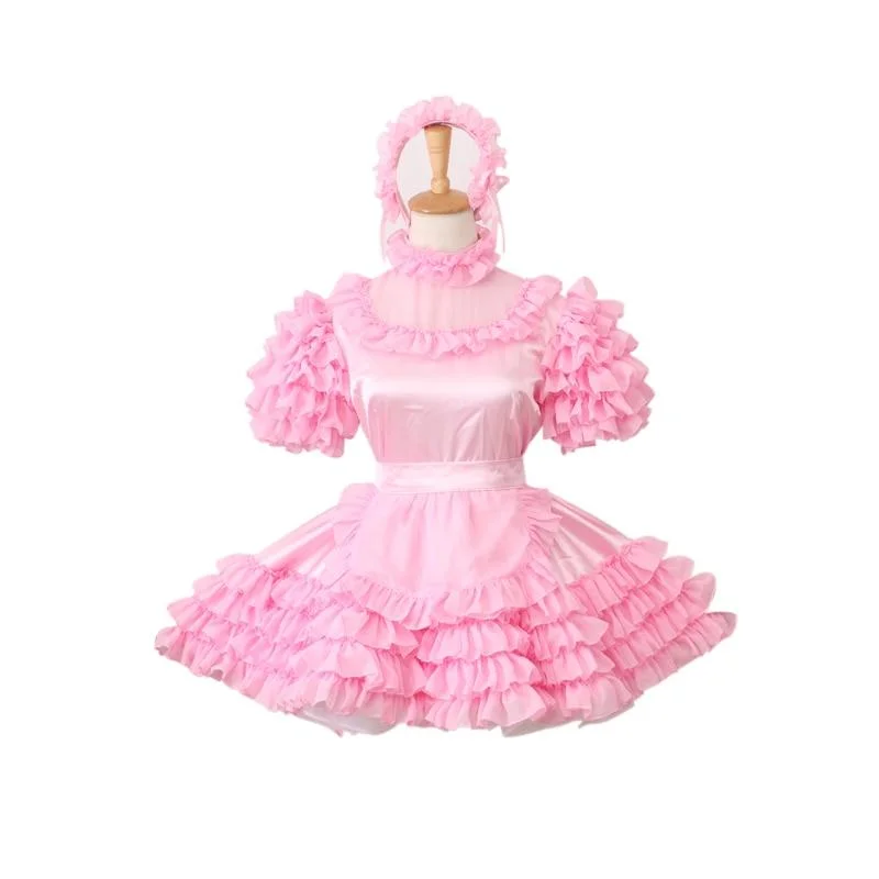 Lockable Sissy Maid Organza Dress