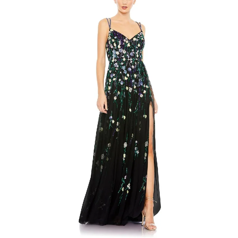 Mac Duggal Womens Embellished Formal Evening Dress