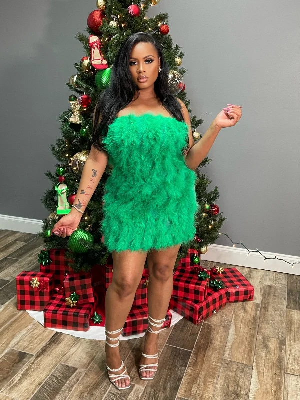 Mrs. Grinch Dress- Green