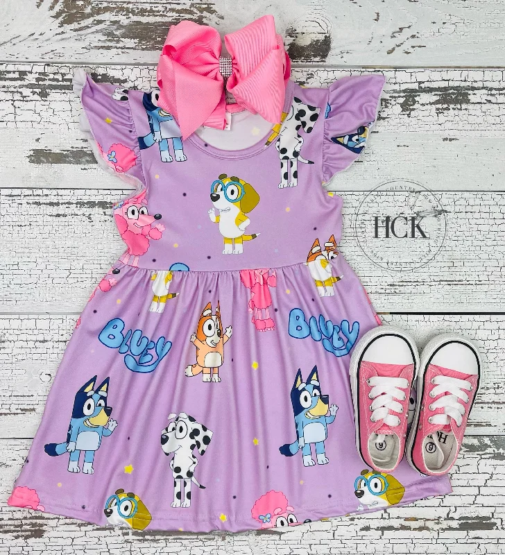 Purple Pups Dress