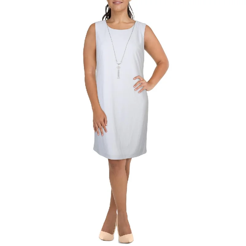 R&M Richards Womens Sleeveless Knee-Length Shift Dress