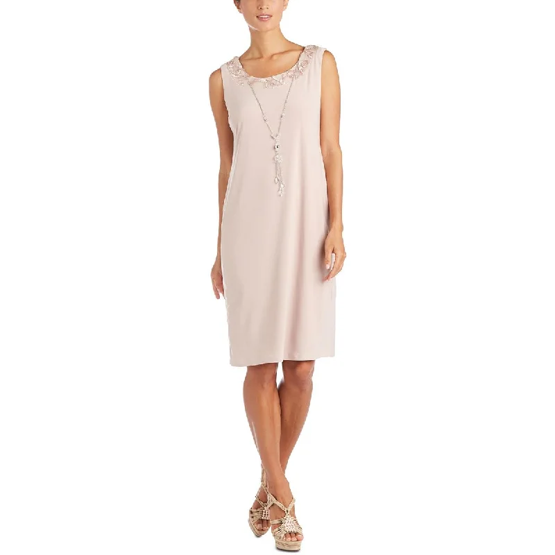 R&M Richards Womens Soutache  Sheath Dress