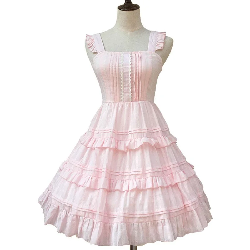 Sleeveless Ruffled Lolita Cotton Dress