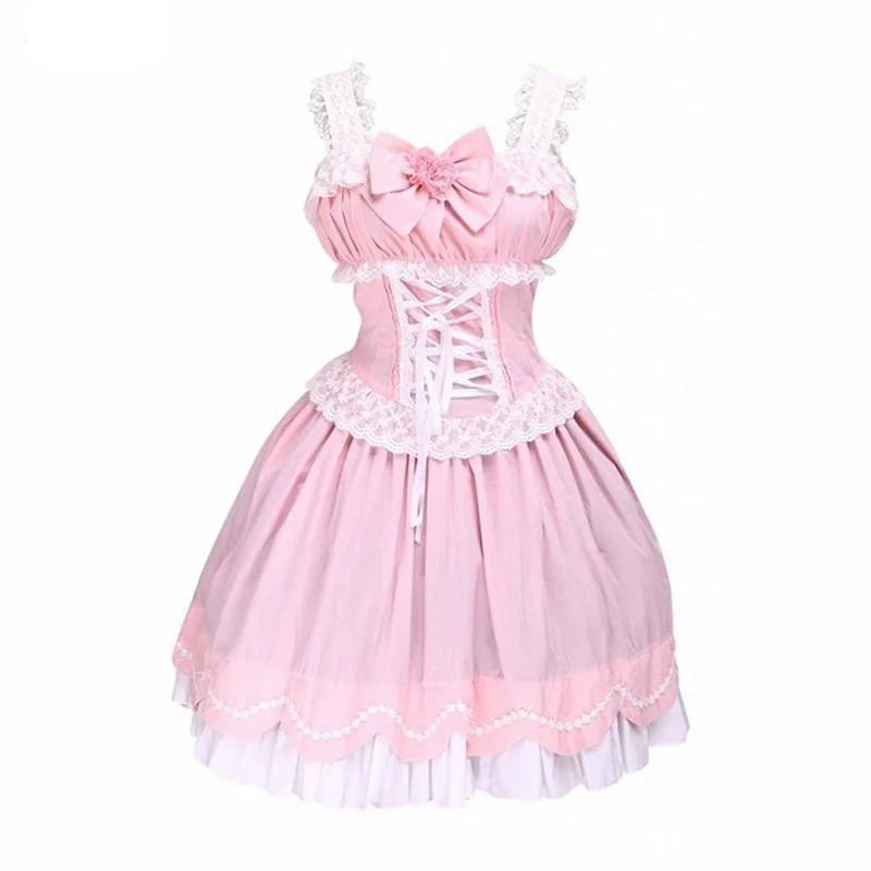 Sleeveless Ruffled Lolita Cotton Dress