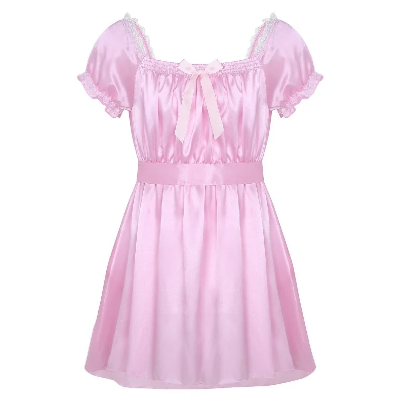 "Sissy Katy" Satin Babydoll Dress