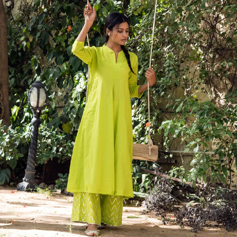 TANUJA (Kurta/Dress-Lime Green)