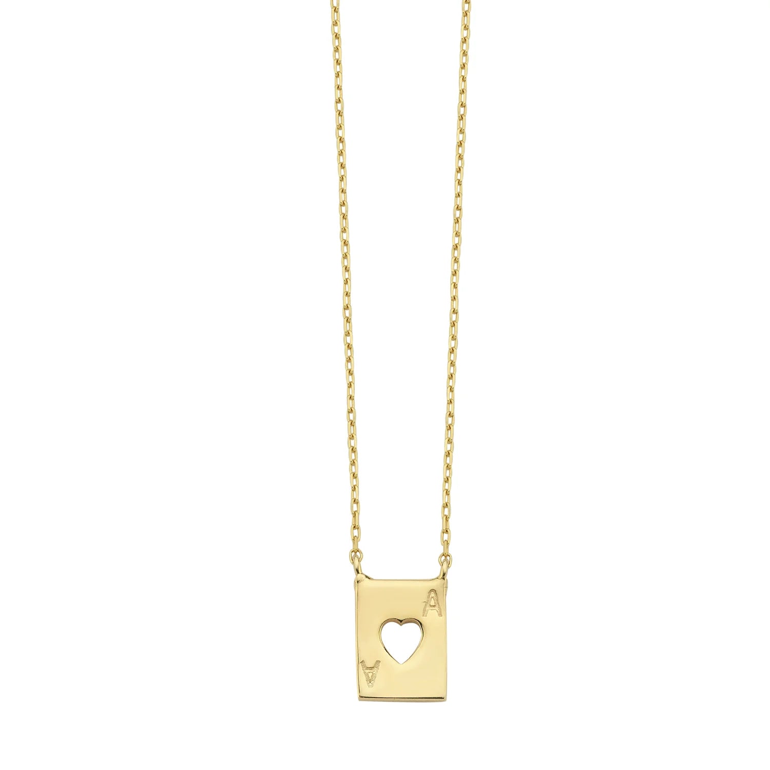 MAISON IREM CARD HEART NECKLACE