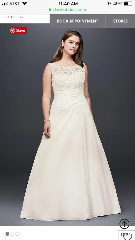 David's Bridal Illusion Lace