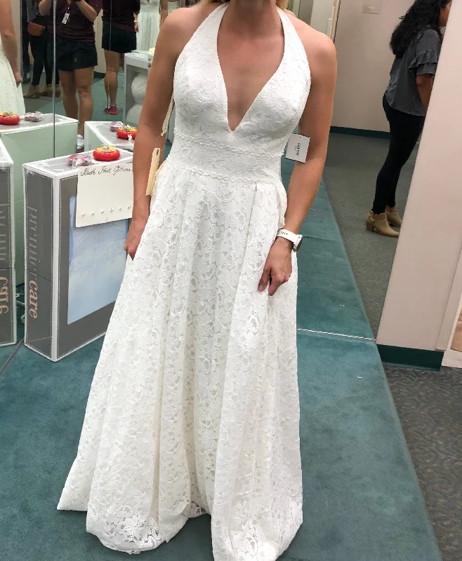 David's Bridal Lace Halter