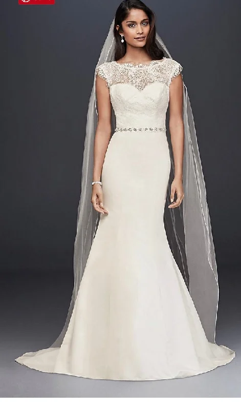 David's Bridal Illusion Lace