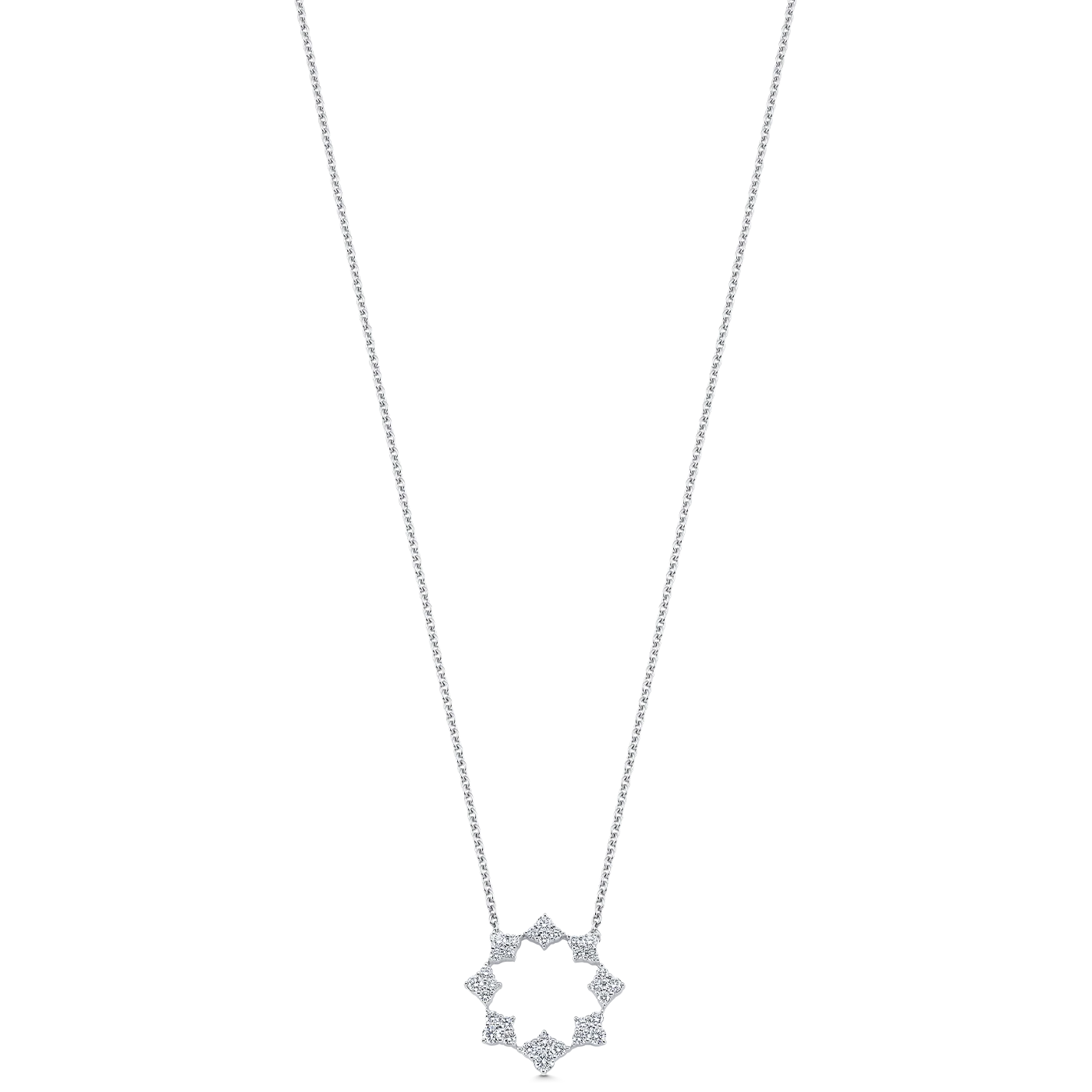 SARA WEINSTOCK DUJOUR DIAMOND CLUSTER PENDANT NECKLACE