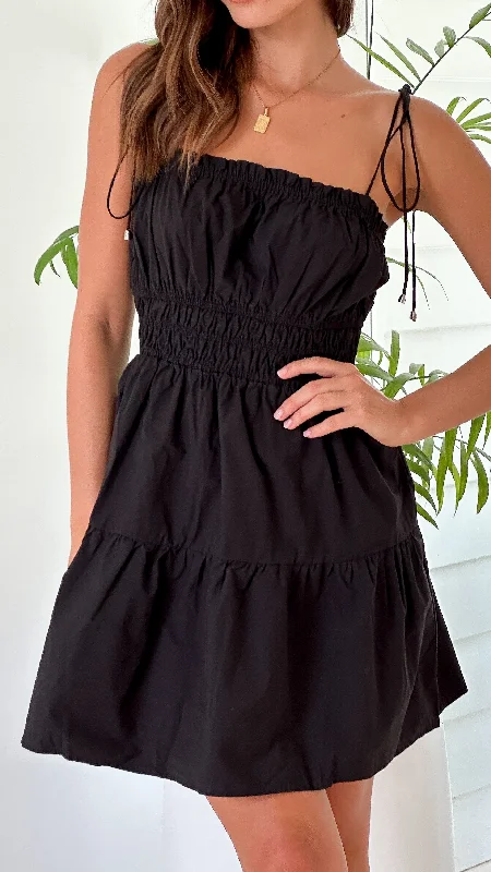 Cely Mini Dress - Black