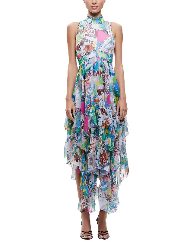 alice + olivia Evelyn Mock Maxi Dress