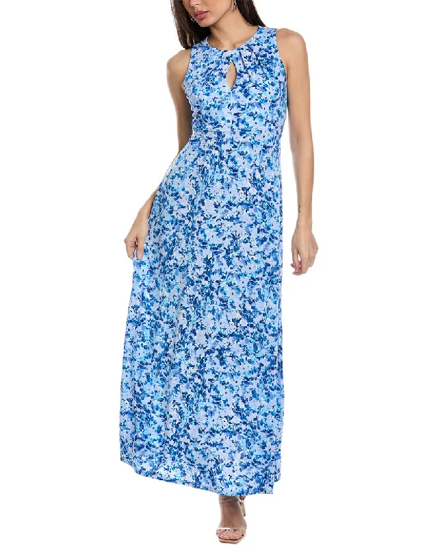 London Times Keyhole Maxi Dress