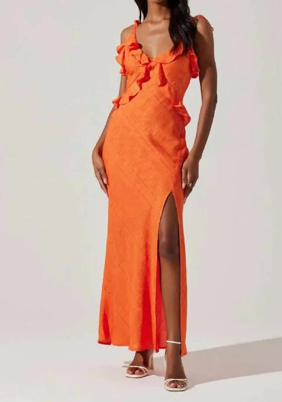 Sorbae Maxi Dress In Orange