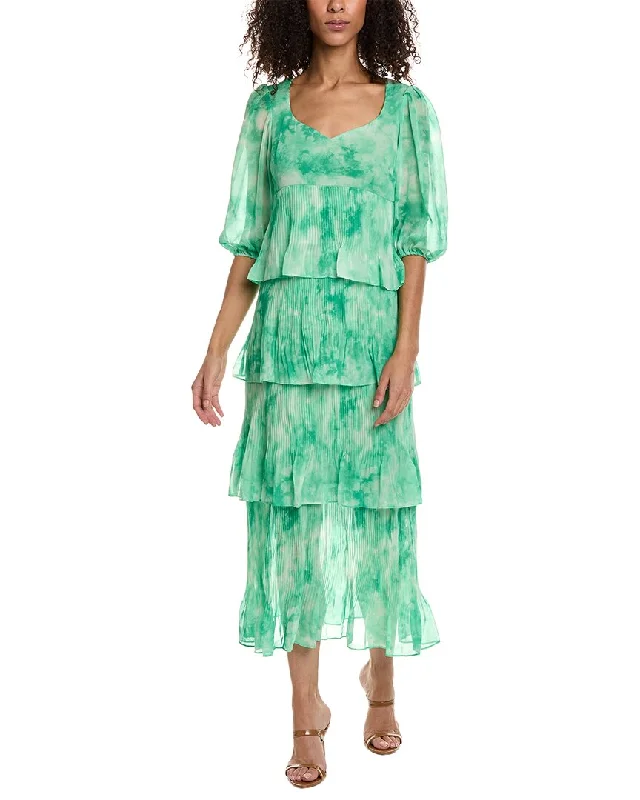 Taylor Printed Chiffon Maxi Dress