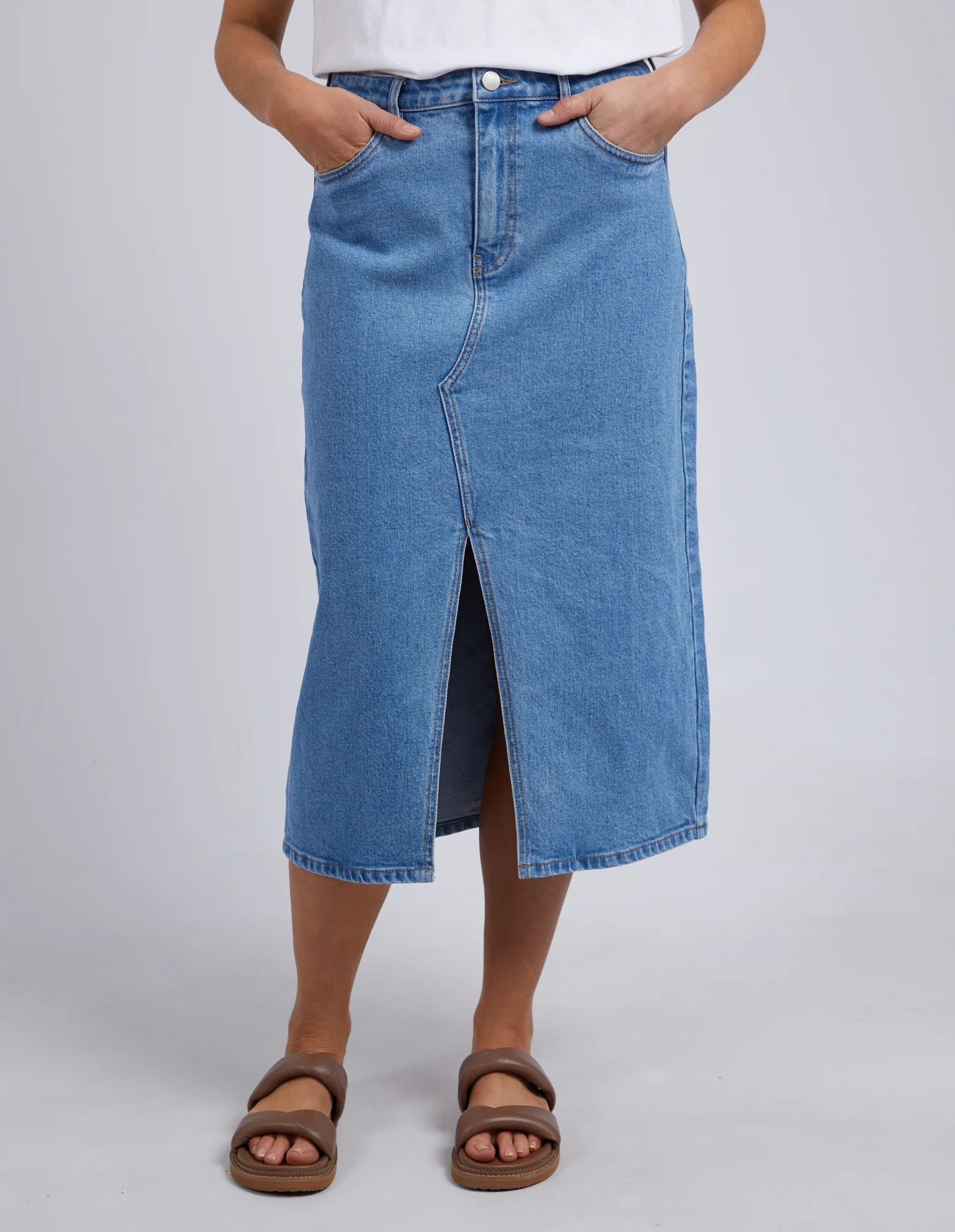 Foxwood Scout Midi Skirt - Light Blue