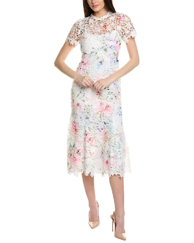 ML Monique Lhuillier Jasmine Midi Dress